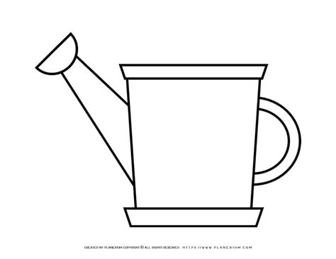 Simple Watering Can Template